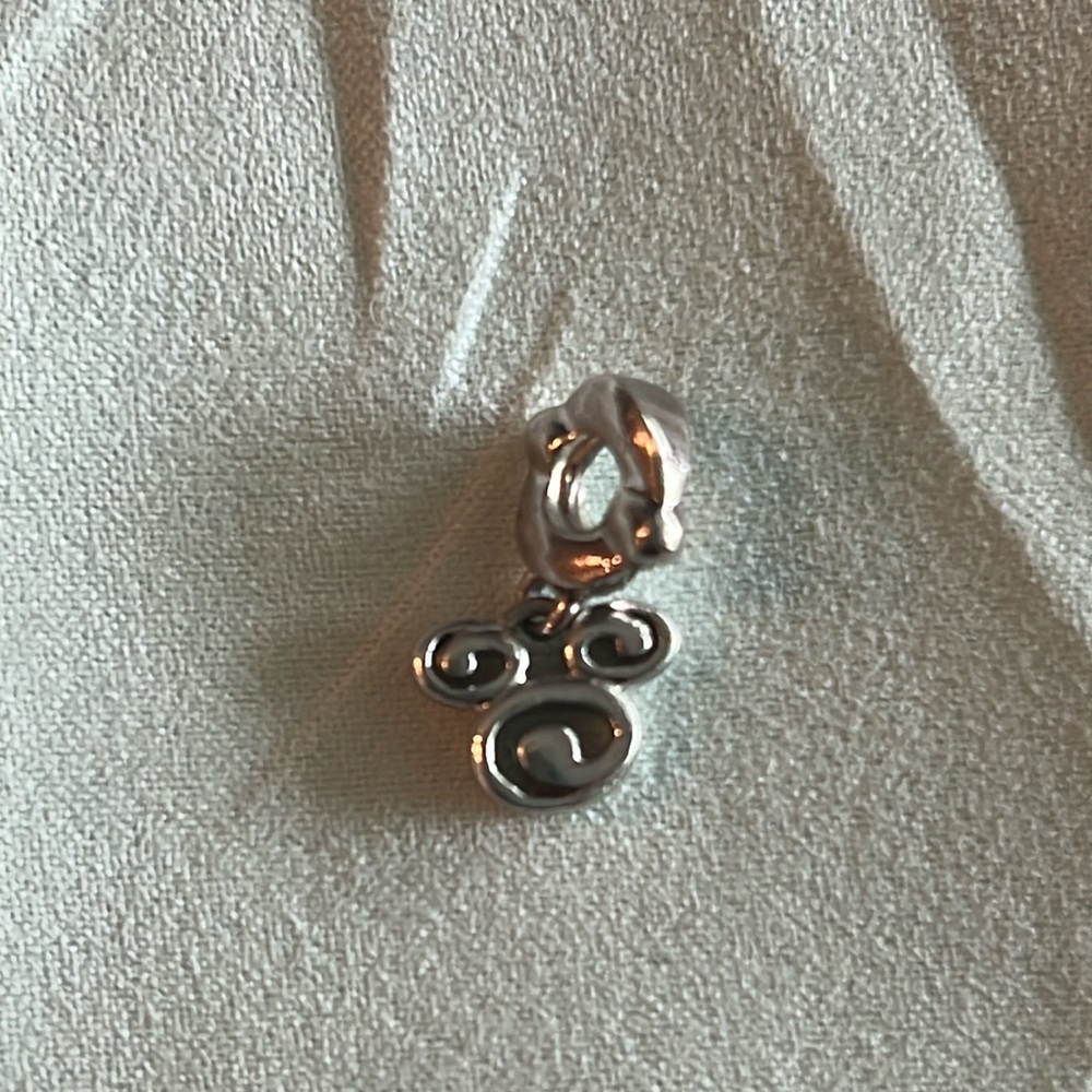 Mickey Dangle Pandora Style Bead Sterling Silver